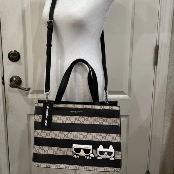 Karl Lagerfeld Paris Karl & Cat Crossbody Tote Bag Purse NWT - Picture 12 of 12